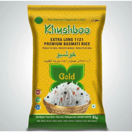 Khushboo Gold Premium Basmati Reis - 5kg/Sack
