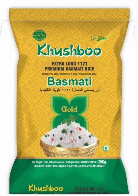 Khushboo Gold Premium Basmati Reis - 20kg/Sack