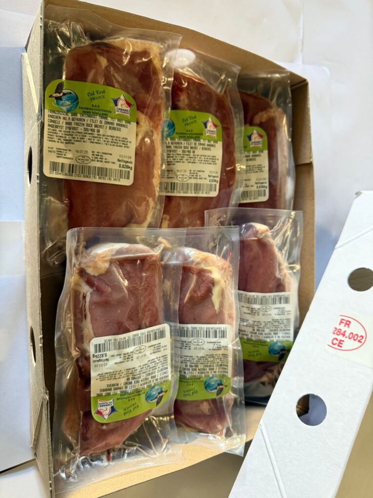 Frz. Barbarie Entenbrust mH, o.Kn. HKL A 5kg/Karton