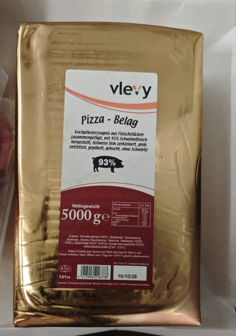 Pizzabelag „Vlevy“ 93% 5kg