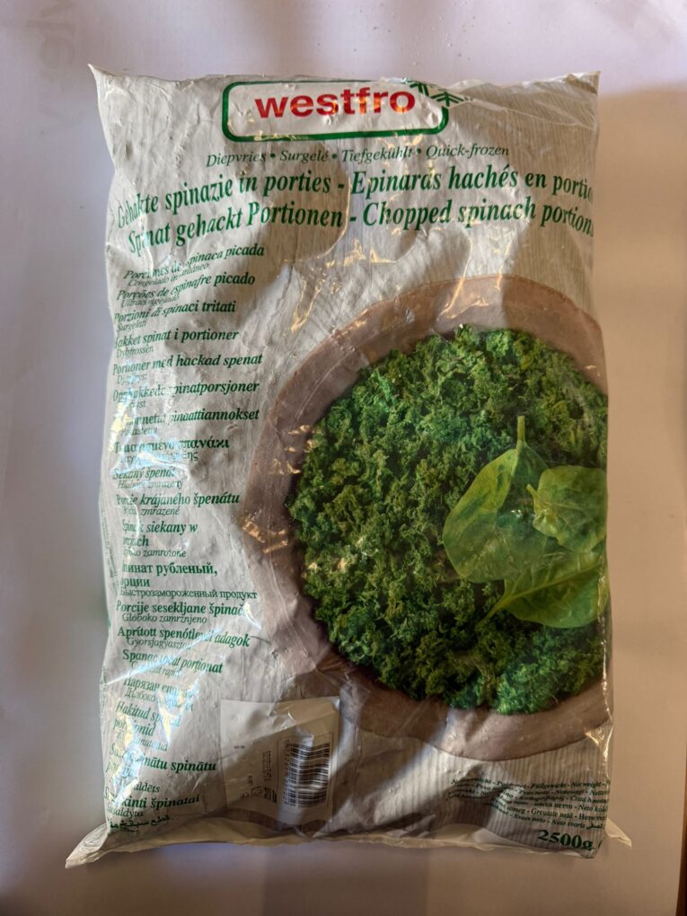 Spinat gehackt portioniert 2.5kg