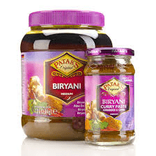 Patak Paste Biryani Curry 2300g/Glas