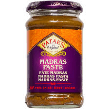 Patak Paste Madras Curry 283g/Glas