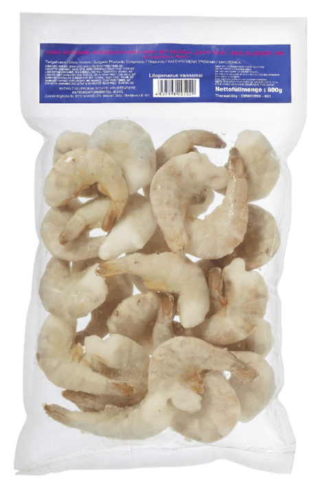 White Tiger Prawns, Peeled, Deveined, Raw 750g