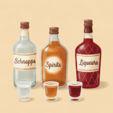 Schnapps, Spirits, Liqueurs